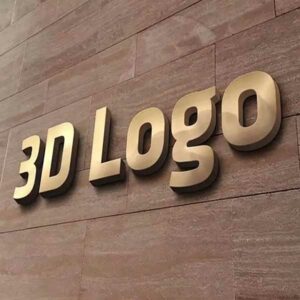 flat cut metal letters