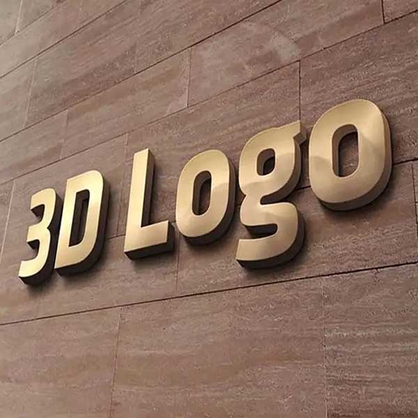 flat cut metal letters
