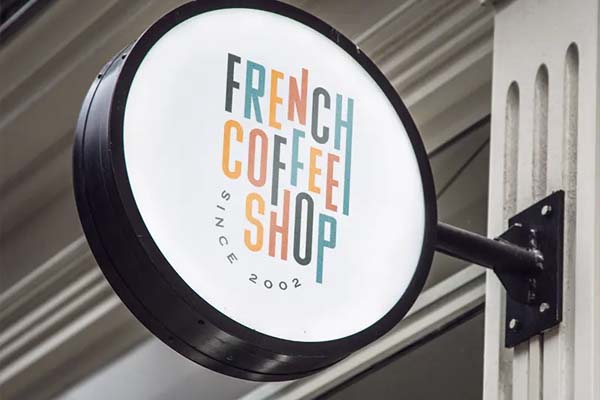 outdoor light box sign